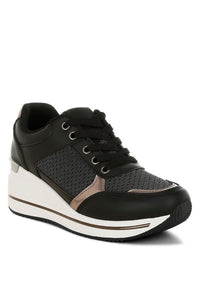 Vespera Faux Leather & Mesh Sneakers- Boho Chic Styles by Reef Love