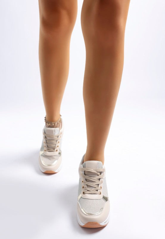 Vespera Faux Leather & Mesh Sneakers- Boho Chic Styles by Reef Love