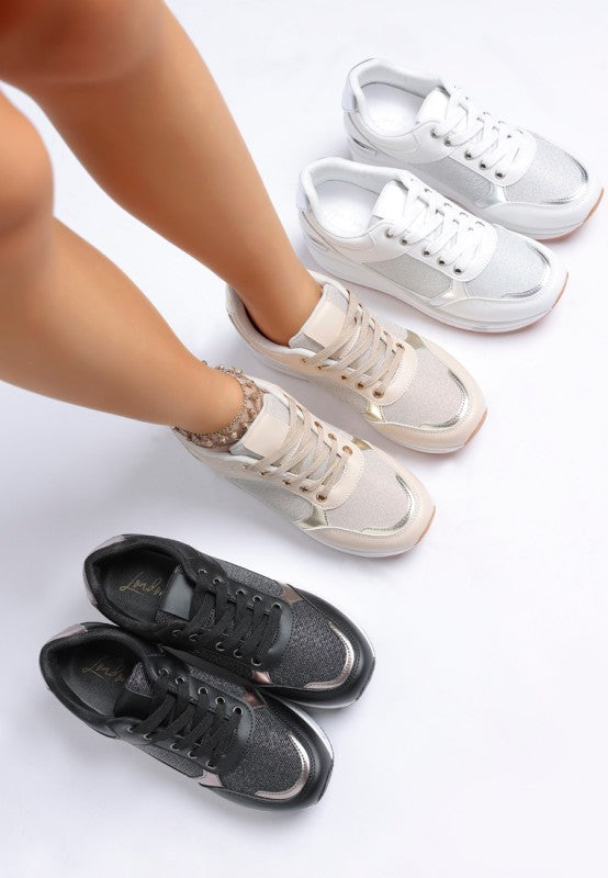 Vespera Faux Leather & Mesh Sneakers- Boho Chic Styles by Reef Love