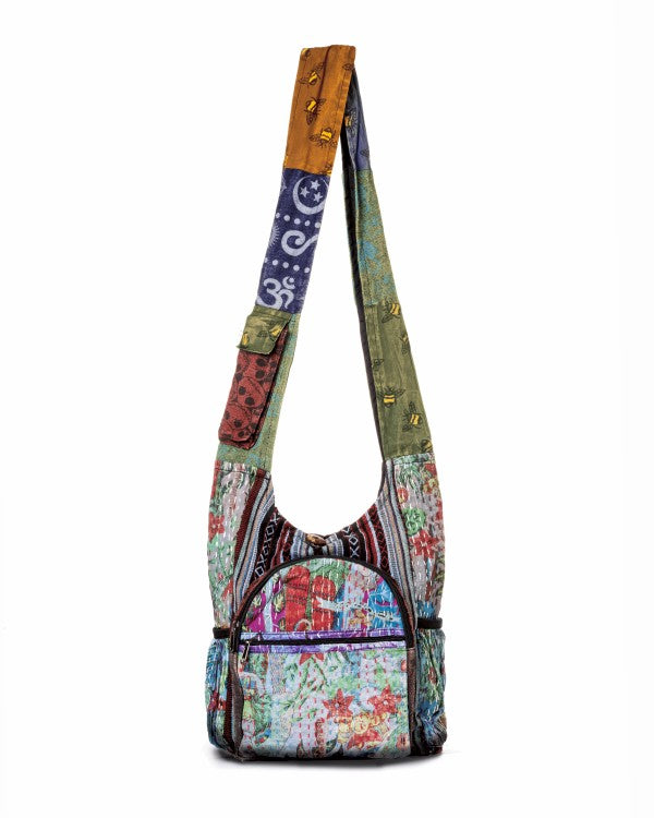 Kathmandu Collection Vintage Patchwork Hobo Bag-Hobo Bag-Reef Love