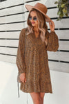 Woman wearing Polka Dot Tunic Dress-Bring playful charm to your wardrobe with this Polka Dot Tunic Dress. Designed for comfort and effortless style. Crafted from breathable, lightweight fabric.