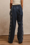 Washed Denim Mix And Match Drawstring Jeans-Jeans-BiBi-Reef Love