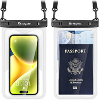 Waterproof Phone Pouch 2-Pack, IPX8 Certified Protection for Beach & Travel