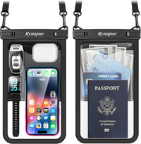 Waterproof Phone Pouch 2-Pack, IPX8 Certified Protection for Beach & Travel