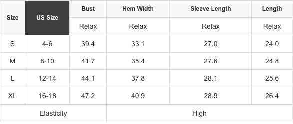 Eva Aztec Crew Neck Sweater size chart