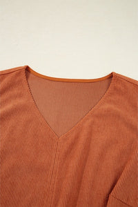 Western Corduroy Embroidered Patch Pocket Mini Dress