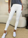 Wide Waistband Workout Leggings-High-waisted workout leggings with wide waistband & side pockets. Opaque, stretchy, comfy & flattering. Standard & plus sizes.