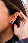 Shop Witch Hat Studs - Black-Add Halloween flair with these black witch hat stud earrings. Lightweight acrylic with hypoallergenic posts—perfect for spooky style and year-round witchy vibes.-available at Reef Love online boho-chic boutique