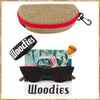 Woodies Cat Eye Black Sunglasses with Polarized Lenses
