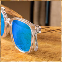 Woodies Clear Acetate Frame + Colored TAC Lens Sunglasses-Unisex Sunglasses-Reef Love