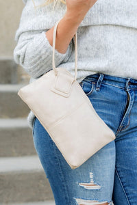 Wristlet Clutch-Chic vegan leather wristlet clutch with O-ring handle, zipper closure, and inner pockets. Perfect for everyday, travel, and date night looks.-Reef Love