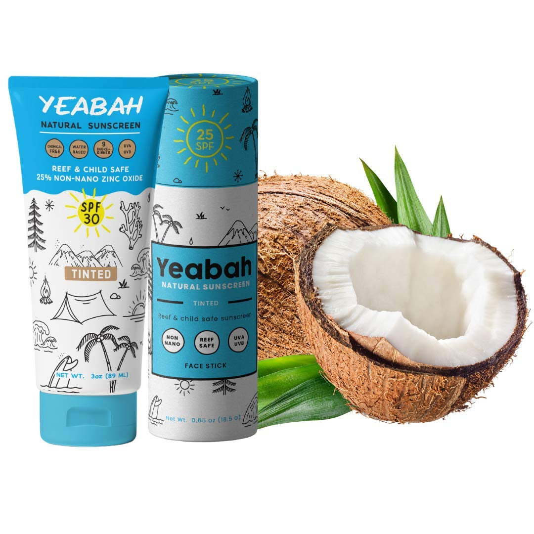 Mineral Sunscreen Tinted Face stick SPF 25 - Zinc Oxide Sunscreen - Mineral Sunscreen - Reef Safe- Natural Sunscreen