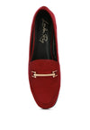 Shop Zaara Faux Suede Slip-On Loafers-Solid faux suede loafers with a classic metal buckle & low heel. Slip-on, round toe design perfect for workdays, casual outings & timeless everyday style.-available at Reef Love online boho-chic boutique