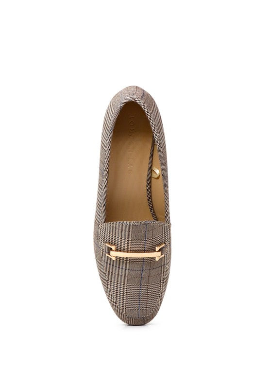 Shop Zaara Faux Suede Slip-On Loafers-Solid faux suede loafers with a classic metal buckle & low heel. Slip-on, round toe design perfect for workdays, casual outings & timeless everyday style.-available at Reef Love online boho-chic boutique