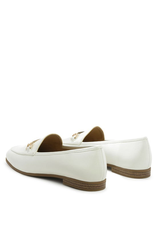 Shop Zaara Faux Suede Slip-On Loafers-Solid faux suede loafers with a classic metal buckle & low heel. Slip-on, round toe design perfect for workdays, casual outings & timeless everyday style.-available at Reef Love online boho-chic boutique