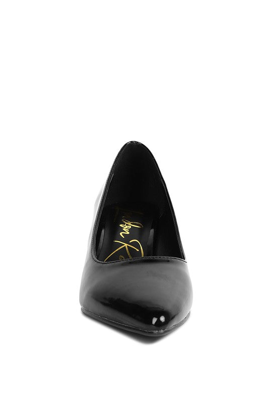 Zaila Metallic Accent Block Heel Pumps- Boho Chic Styles by Reef Love