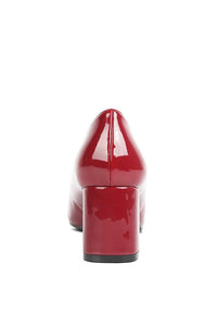 Zaila Metallic Accent Block Heel Pumps- Boho Chic Styles by Reef Love