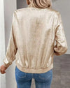 Zip-Up Jacket Top-