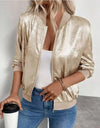 Zip-Up Jacket Top-