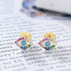 Zoe Evil Eye Earrings-Reef Love