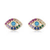 Zoe Evil Eye Earrings-Reef Love