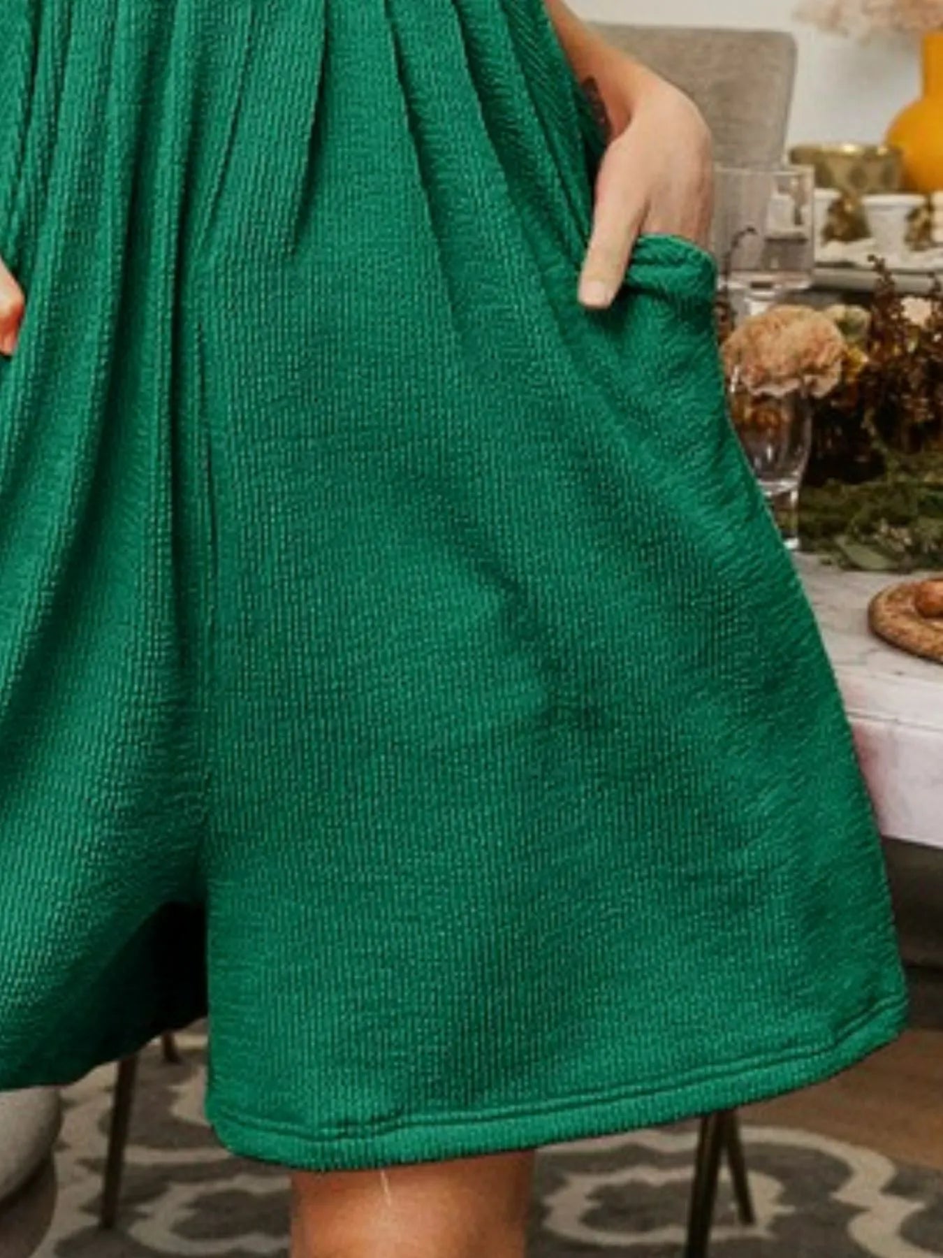 Shop Jade Crinkle Wide Leg Short-All Overalls-Shop the Crinkle Rib Textured Wide Leg Short Overalls. Featuring a relaxed fit, wide legs, and breathable texture, perfect for casual days or weekend outings.-Reef Love Boho-Chic Boutique