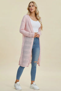 Lightweight Open Front Longline Cardigan-Double Take-Reef Love
