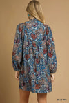 Boho Mix Paisley Babydoll Dress