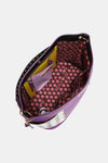 Women’s Three piece handbag set includes a Large Shoulder Bag, a Solid Bag, and a charming Heart Coin Pouch.