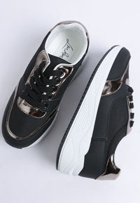 Subasa Chunky Mesh Platform Sneakers