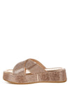 Adena Rhinestone Embellished Flatform Sandals - Reef Love