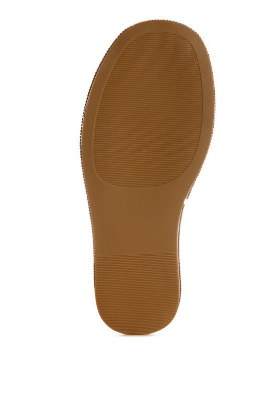 Adena Rhinestone Embellished Flatform Sandals - Reef Love