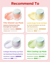 TOCOBO Vita Glazed Lip Mask – Korean Vegan Lip Scrub & Overnight Exfoliating Treatment for Dry, Chapped Lips – Hydrating, Plumping, Smoothing – Glazed Balm Texture, Non-Sticky, 0.68Oz