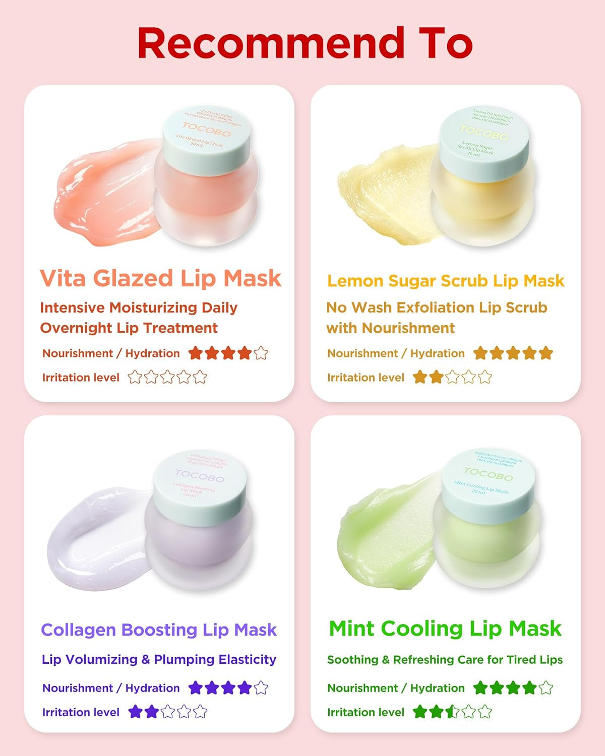 TOCOBO Vita Glazed Lip Mask – Korean Vegan Lip Scrub & Overnight Exfoliating Treatment for Dry, Chapped Lips – Hydrating, Plumping, Smoothing – Glazed Balm Texture, Non-Sticky, 0.68Oz
