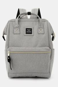 Waterproof Canvas Backpack Bag with Side Pockets. Computer Bag. Work Bag. Book bag. 