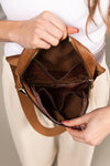Alva Mixed Media Check Sling Belt Bum Bag
