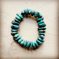 Chunky Natural Turquoise Bracelet-The Jewelry Junkie-Reef Love