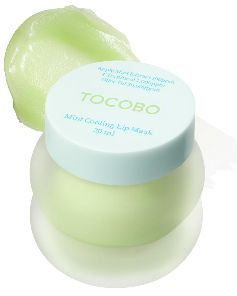 TOCOBO Vita Glazed Lip Mask – Korean Vegan Lip Scrub & Overnight Exfoliating Treatment for Dry, Chapped Lips – Hydrating, Plumping, Smoothing – Glazed Balm Texture, Non-Sticky, 0.68Oz