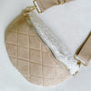 Fuzzy Quilted Luxe Crossbody Sling Bag