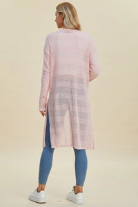 Lightweight Open Front Longline Cardigan-Double Take-Reef Love