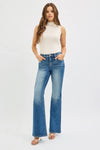 RISEN Full Size Tummy Control High Rise Flare Jeans Plus Size
