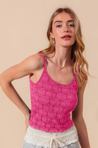Shop SO ME Two Tone Floral Seamless Tank Top-available at Reef Love online boho-chic boutique