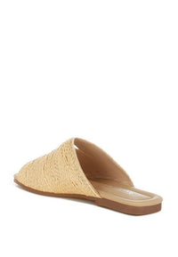 Daisy Doe Raffia Square Toe Flat Sandals - Reef Love