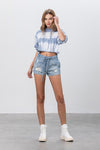 Drawstring Jogger Denim Shorts - Reef Love