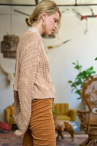 Cable Knit Cardigan-Jade By Jane-Reef Love