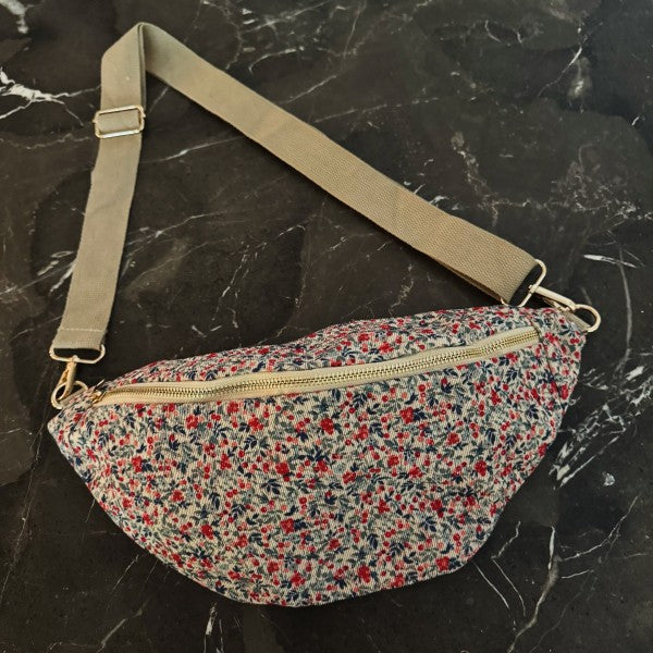 Vintage Floral Sling Crossbody Bag