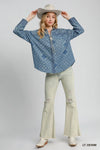 Paisley Print Denim Jacket