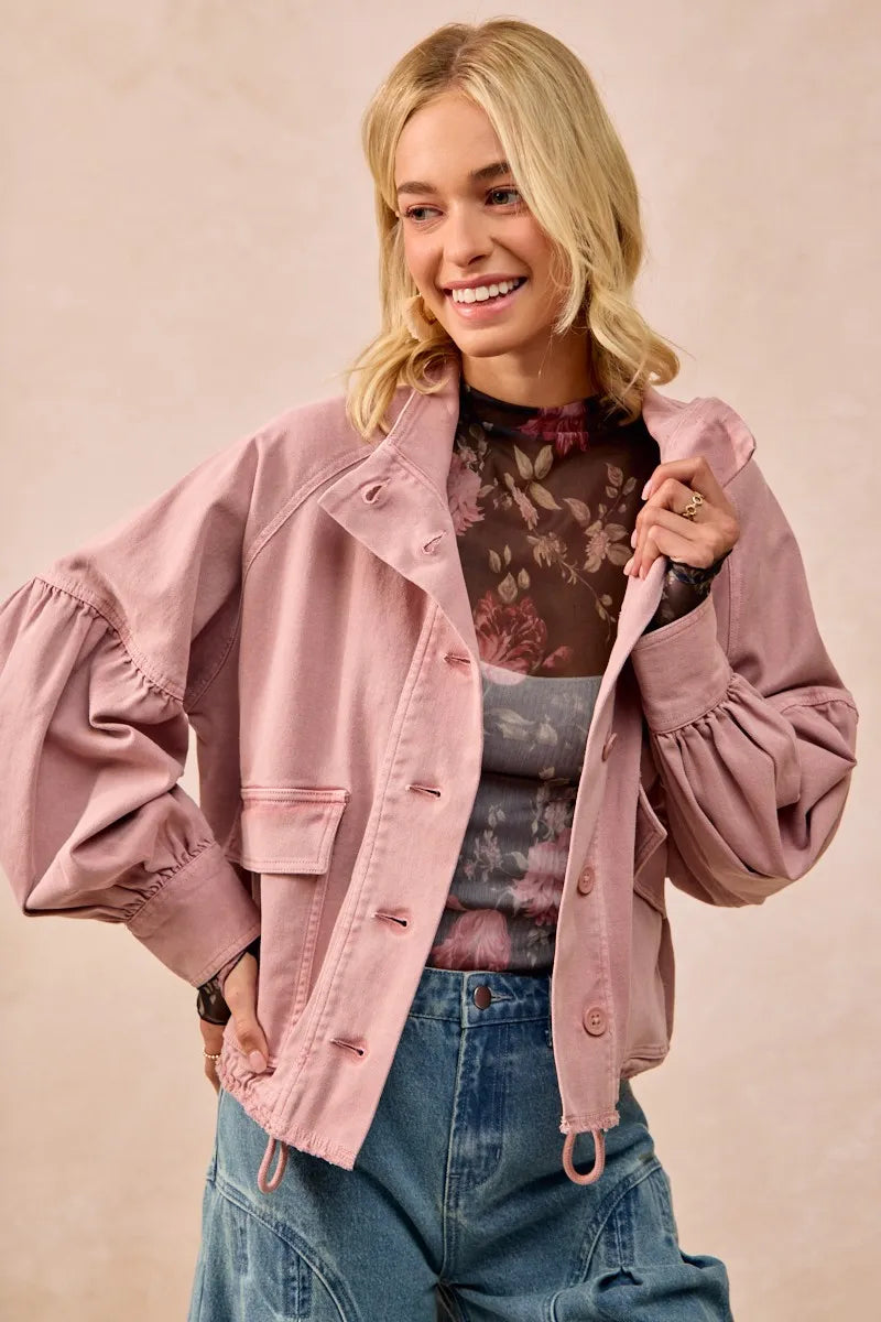 Shop Flower Printed Sheer Mesh Top with Thumb Opening-This stunning sheer mesh blouse features a romantic floral print in soft pink and coral tones against a dark base. Stretchy semi-transparent mesh fabric.-Reef Love Boho-Chic Boutique