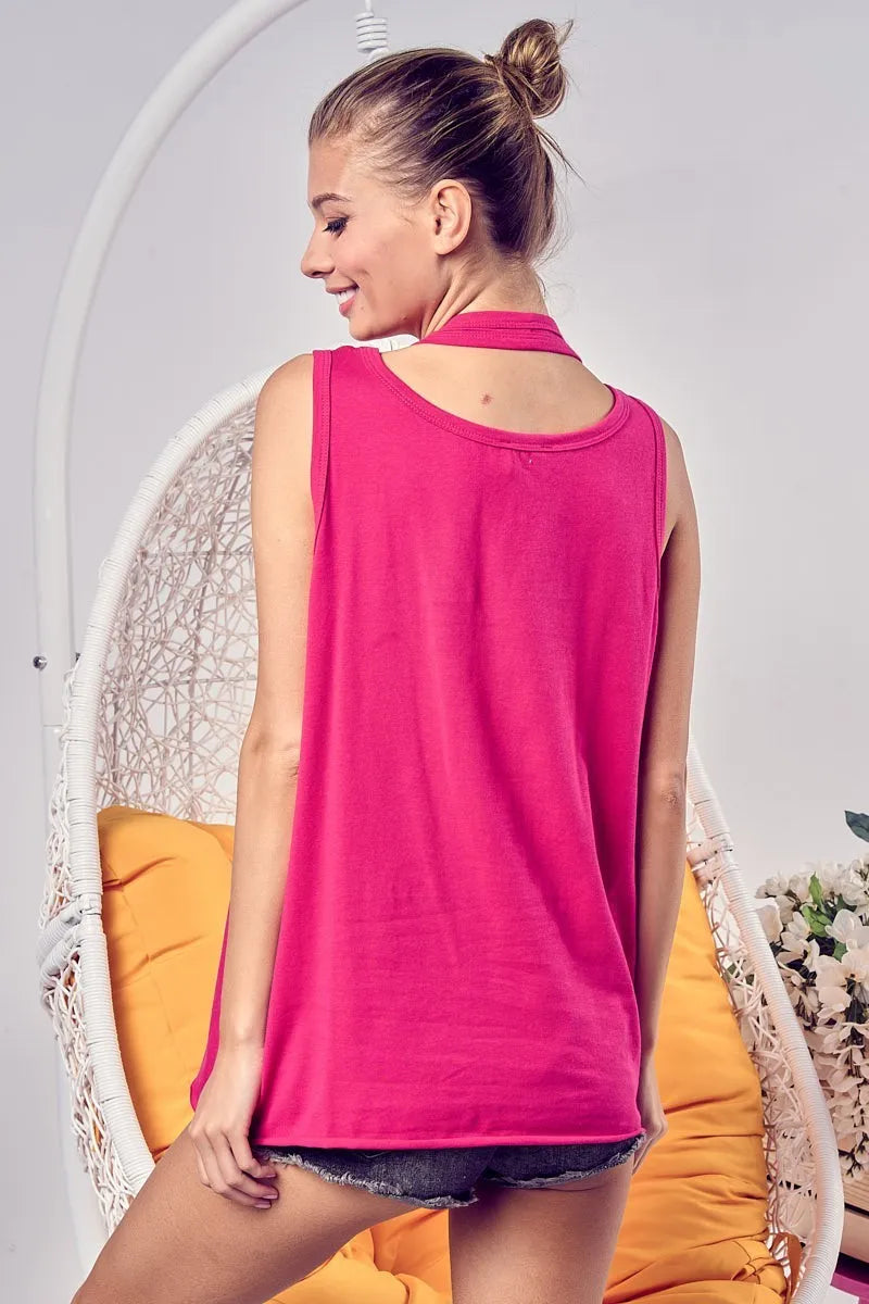 Cotton Span Knit Double Wear Tank Top
