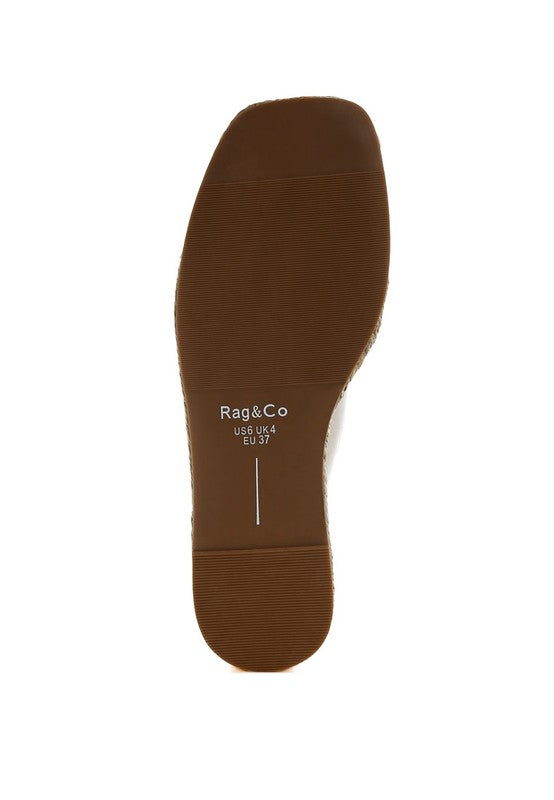 Shop Miova Metallic Buckle Detail Espadrille Flatforms-available at Reef Love online boho-chic boutique